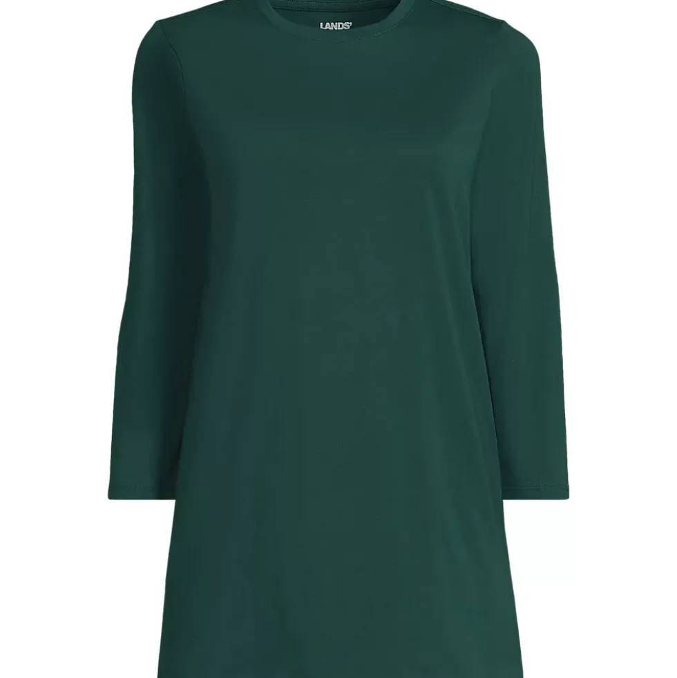 Women's 3/4 Sleeve Cotton Supima Tunic
