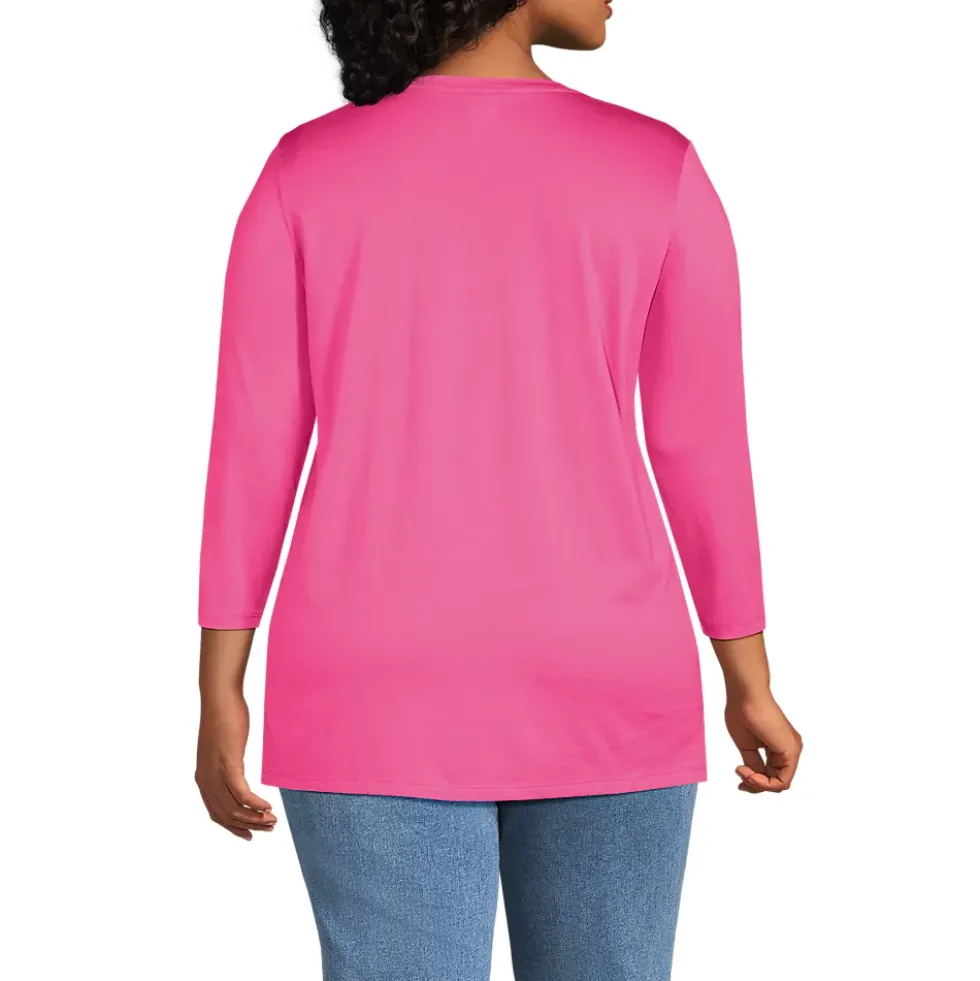 Women's 3/4 Sleeve Cotton Supima Tunic