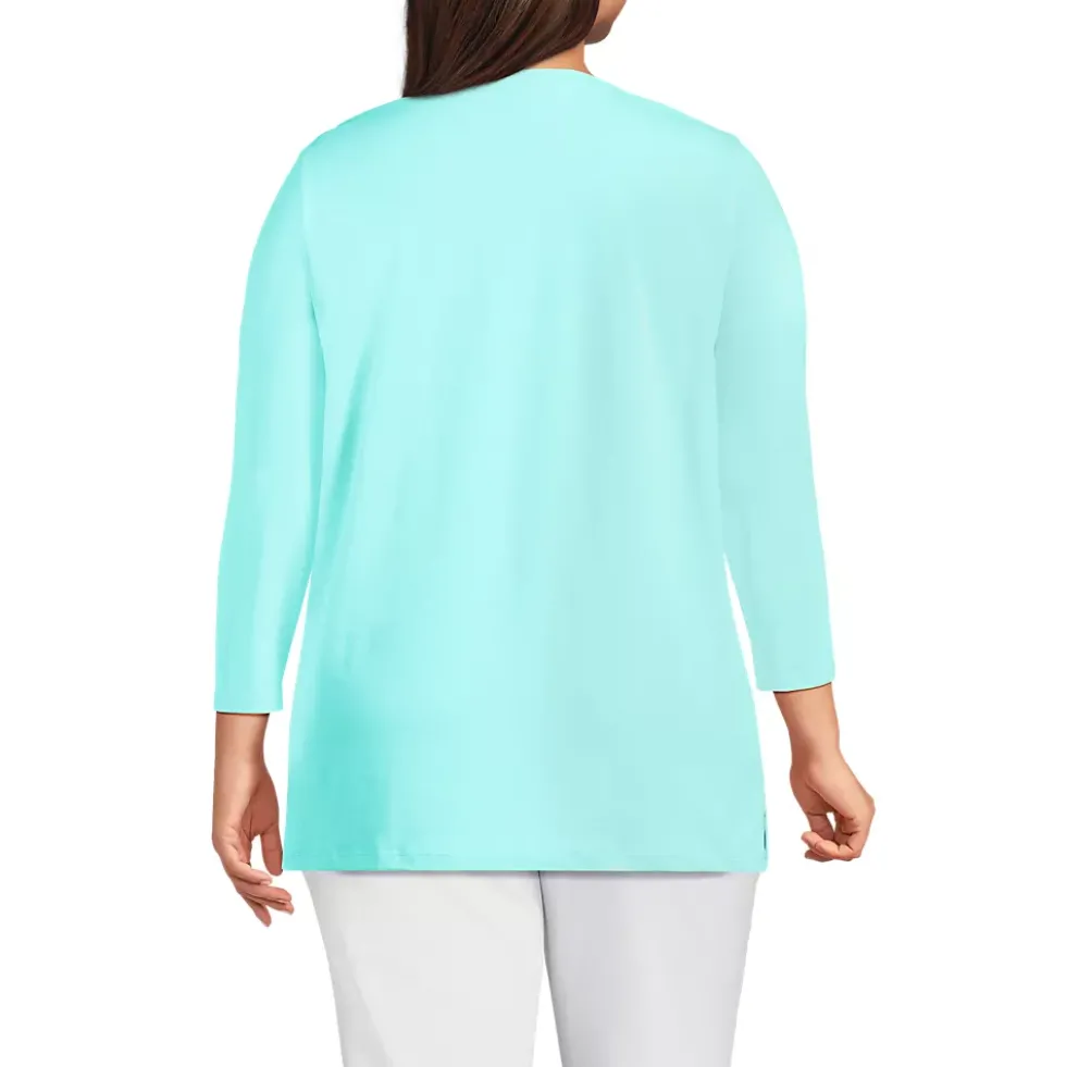 Women's 3/4 Sleeve Cotton Supima Tunic