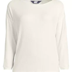 Women's 3/4 Sleeve Cozy Rib Dolman Top