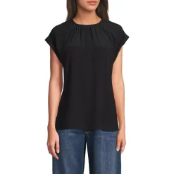 Women's Sleeveless Crepe Popover Top