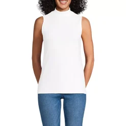 Women's Sleeveless Polished Essentials Mock Neck Top