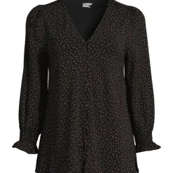 Women's 3/4 Sleeve Lightweight Jersey Button Front Top