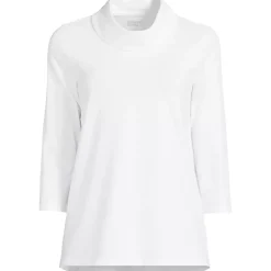 Women's 3/4 Sleeve Light Weight Jersey Cowl Neck Top