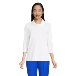 Women's 3/4 Sleeve Light Weight Jersey Cowl Neck Top