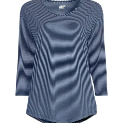 Women's 3/4 Sleeve Lightweight Jersey Shirttail Tee