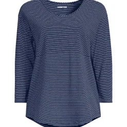 Women's 3/4 Sleeve Lightweight Jersey Shirttail Tee