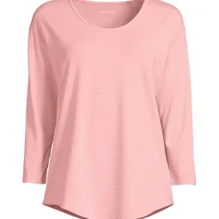 Women's 3/4 Sleeve Lightweight Jersey Shirttail Tee