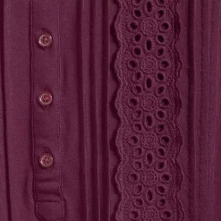 Women's 3/4 Sleeve Lightweight Jersey Embellished Top
