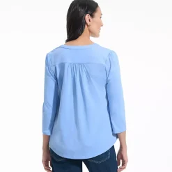 Women's 3/4 Sleeve Lightweight Jersey Embellished Top