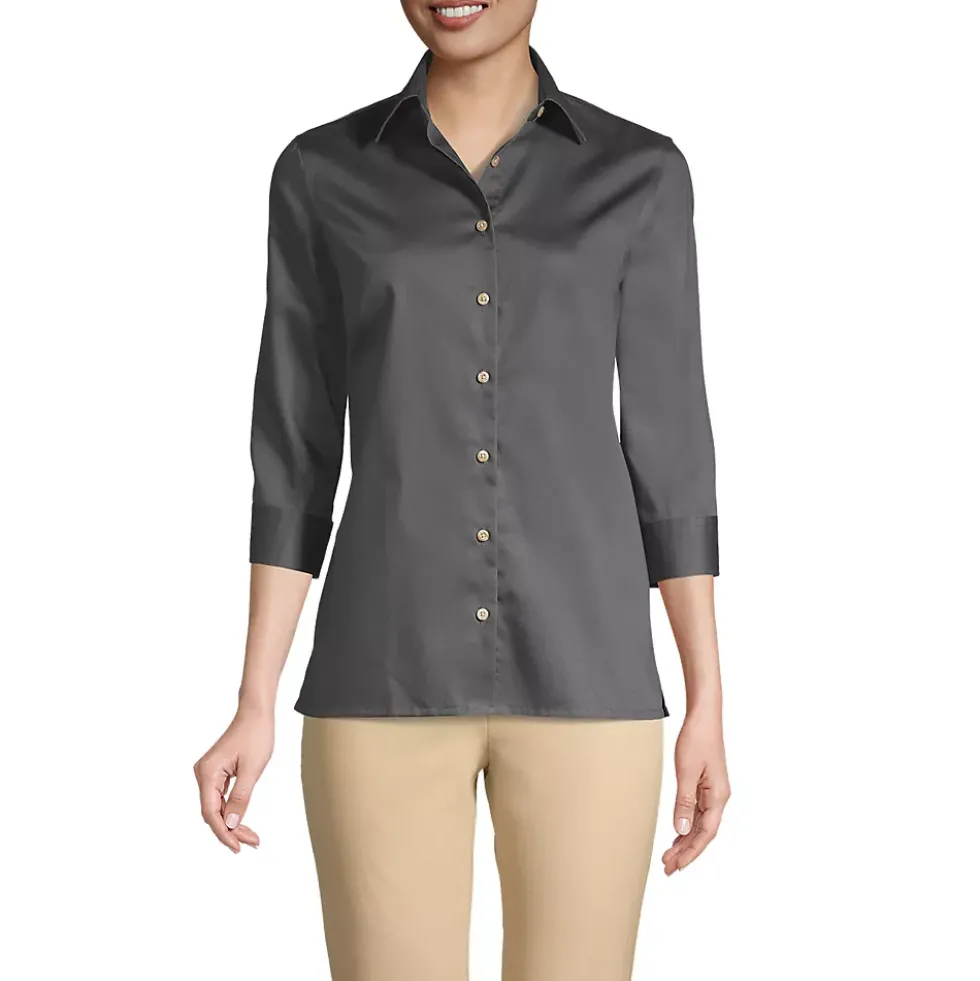Women's 3/4 Sleeve Performance Twill Shirt