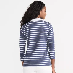 Women's 3/4 Sleeve Supima Cotton Polo Shirt