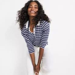 Women's 3/4 Sleeve Supima Cotton Polo Shirt