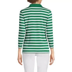 Women's 3/4 Sleeve Supima Cotton Polo Shirt