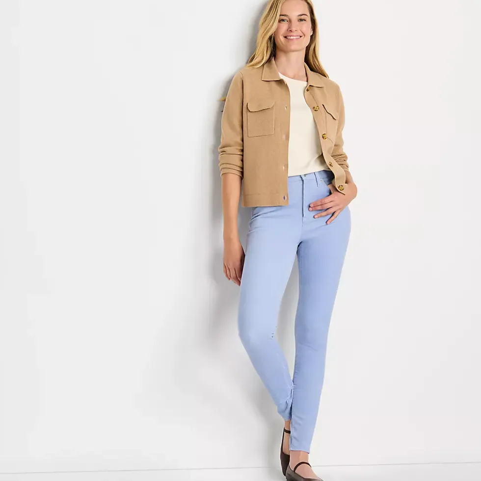 Women's Slender High Rise Corduroy Skinny Pants
