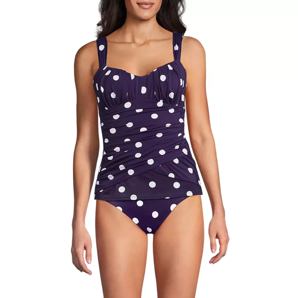 Women's Slender Lite Sweetheart Shirred Tankini