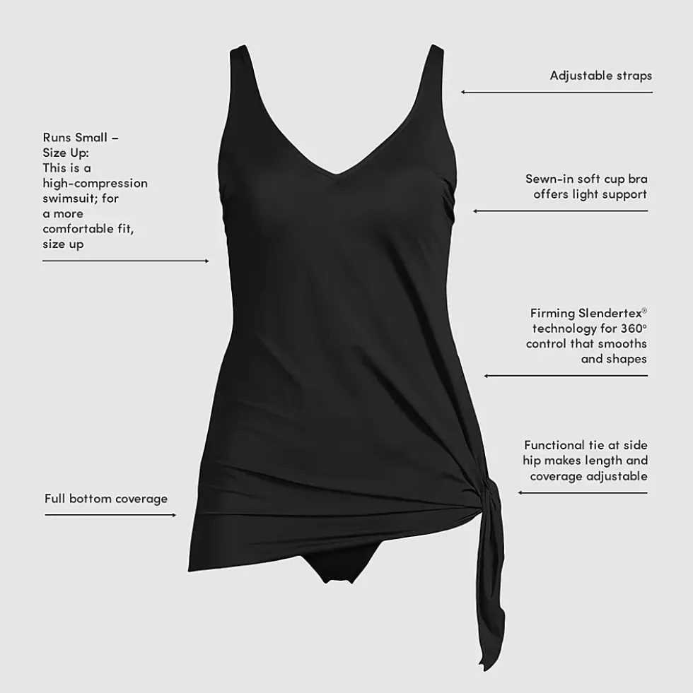 Women's SlenderSuit Fauxkini Low Leg One Piece Swimsuit