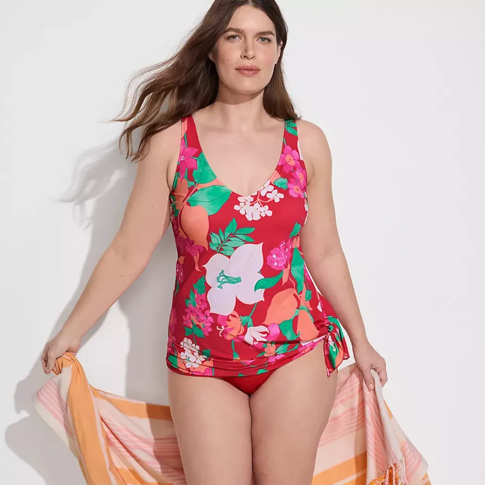 Women's SlenderSuit Fauxkini Low Leg One Piece Swimsuit