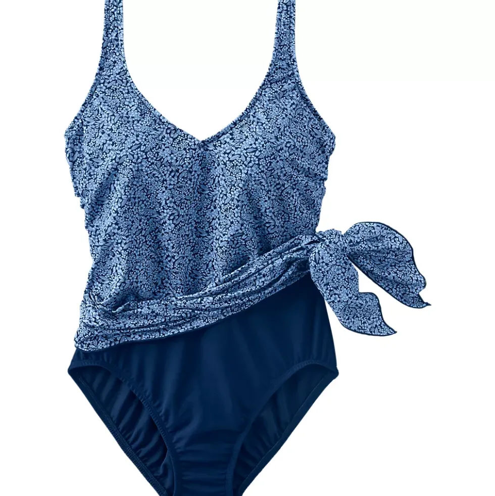 Women's SlenderSuit Fauxkini Low Leg One Piece Swimsuit