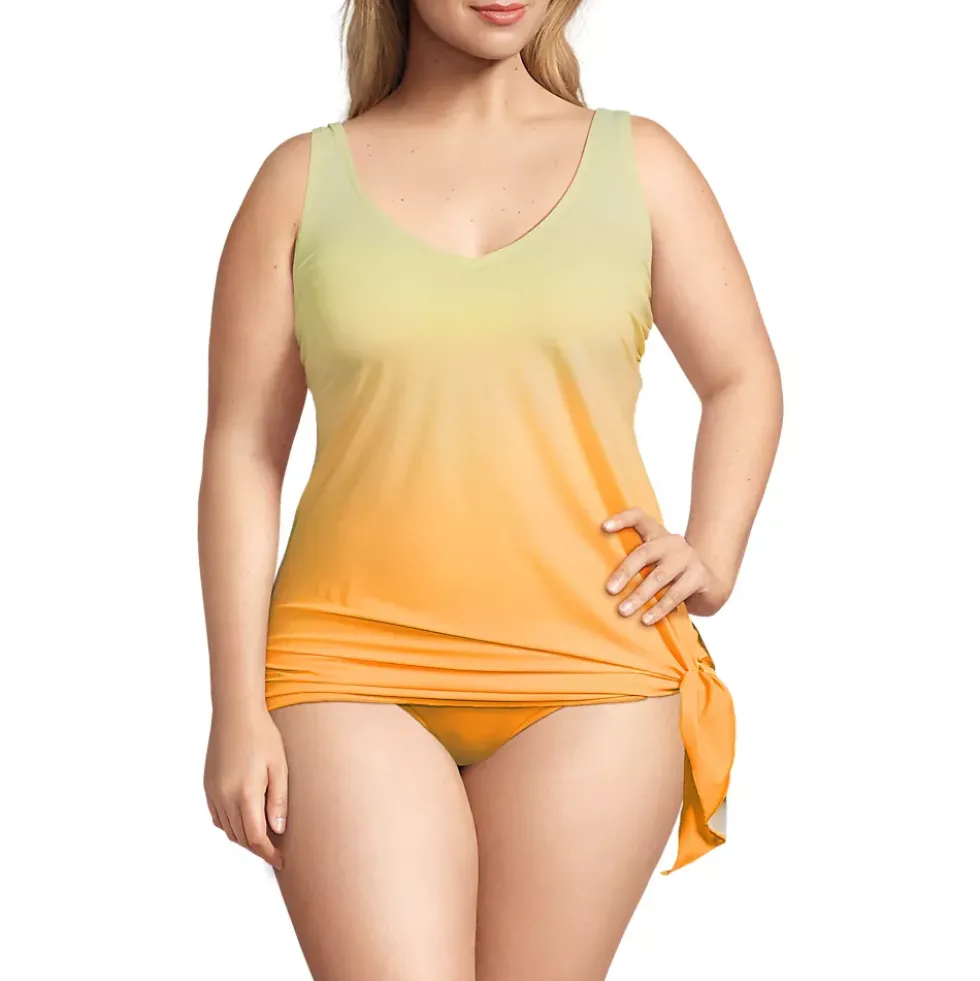 Women's SlenderSuit Fauxkini Low Leg One Piece Swimsuit