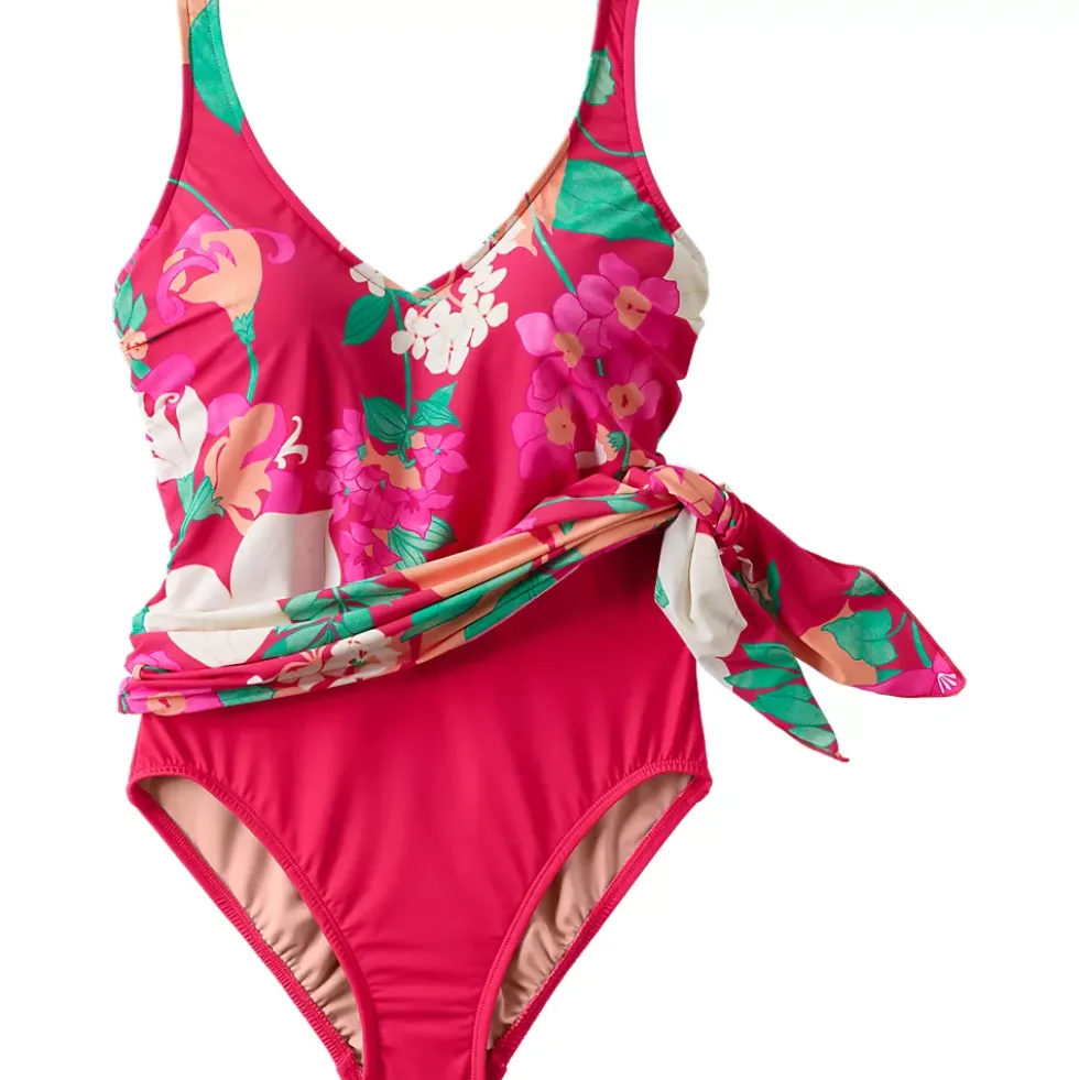 Women's SlenderSuit Fauxkini Low Leg One Piece Swimsuit