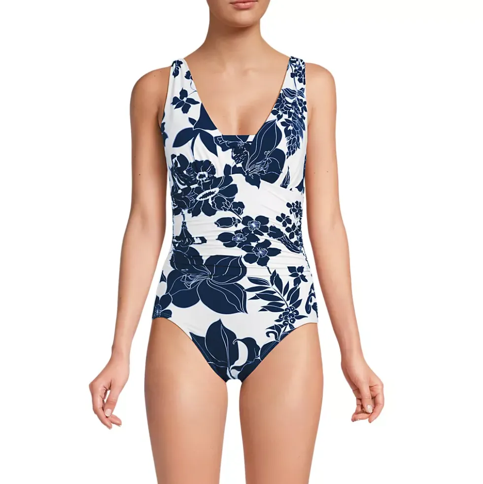 Women's SlenderSuit Grecian Low Leg One Piece Swimsuit