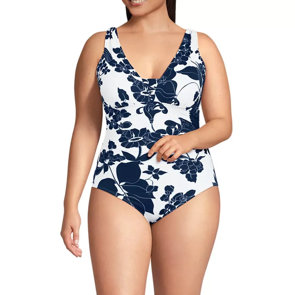 Women's SlenderSuit Grecian Low Leg One Piece Swimsuit