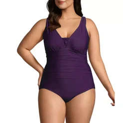 Women's SlenderSuit Grecian Low Leg One Piece Swimsuit