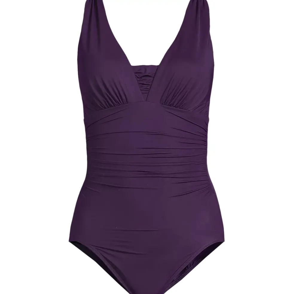 Women's SlenderSuit Grecian Low Leg One Piece Swimsuit