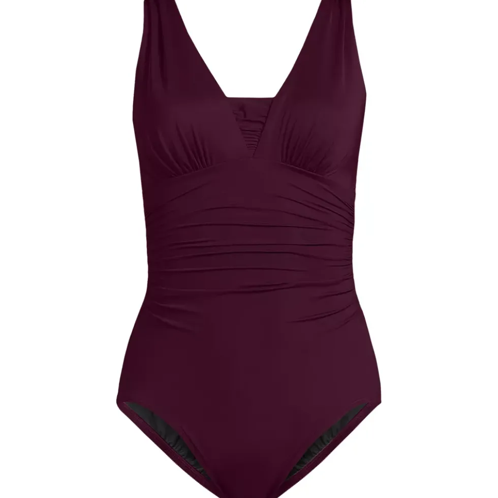 Women's SlenderSuit Grecian Low Leg One Piece Swimsuit