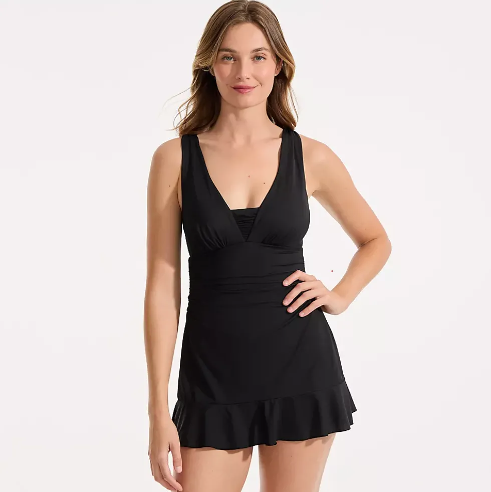 Women's SlenderSuit Grecian Mini Swim Dress