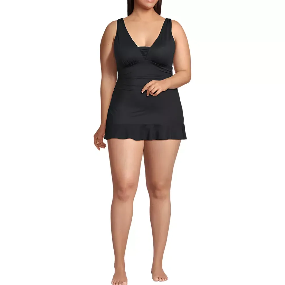 Women's SlenderSuit Grecian Mini Swim Dress
