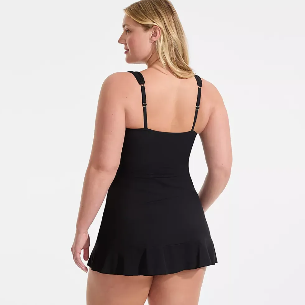 Women's SlenderSuit Grecian Mini Swim Dress