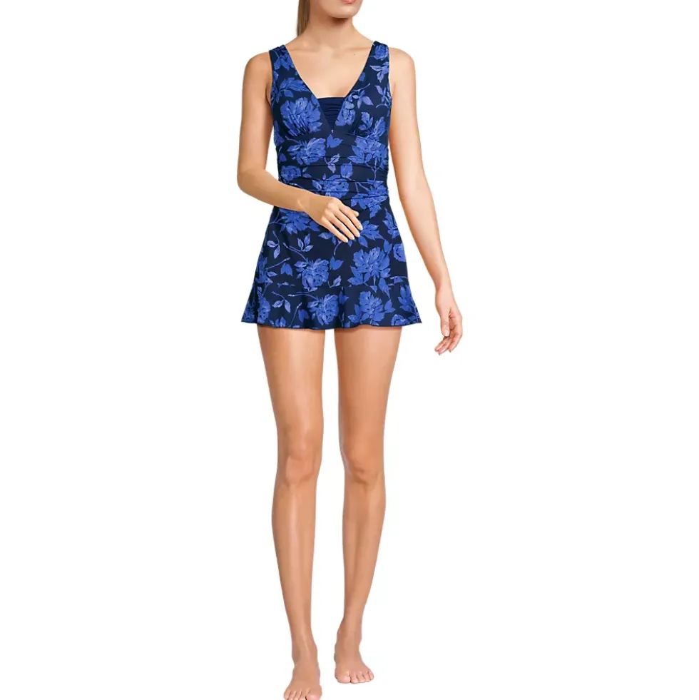 Women's SlenderSuit Grecian Mini Swim Dress