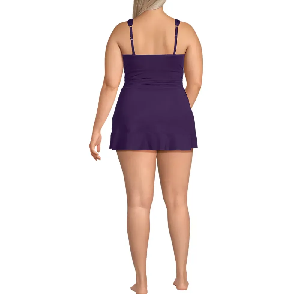 Women's SlenderSuit Grecian Mini Swim Dress