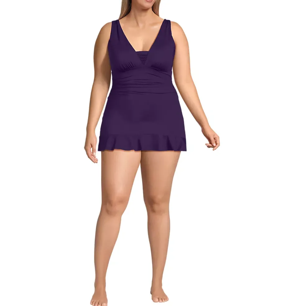 Women's SlenderSuit Grecian Mini Swim Dress