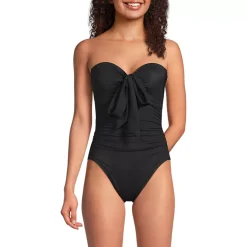 Women's SlenderSuit Multi-Way Bandeau High Leg One Piece Swimsuit