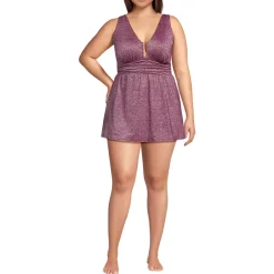 Women's SlenderSuit Shine U-Wire Swim Dress Swimsuit