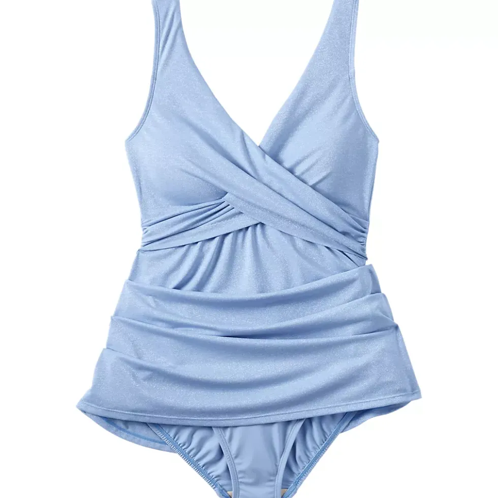 Women's SlenderSuit Shine Wrap Swim Dress Swimsuit