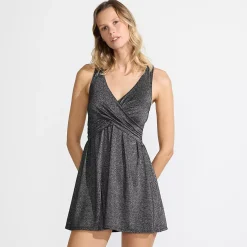 Women's SlenderSuit Shine Wrap Swim Dress Swimsuit