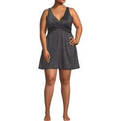 Women's SlenderSuit Shine Wrap Swim Dress Swimsuit