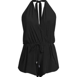 Women's SlenderSuit Surplice Halter Swim Romper