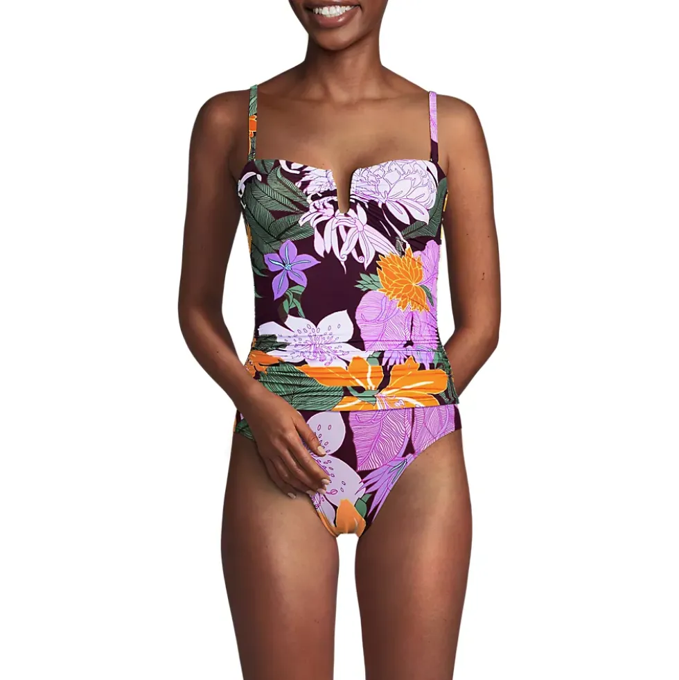 Women's SlenderSuit U-Wire Bandeau Tankini Top