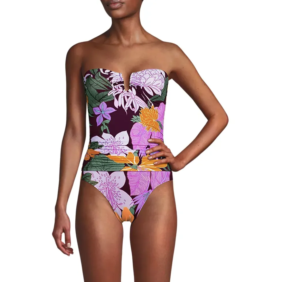 Women's SlenderSuit U-Wire Bandeau Tankini Top