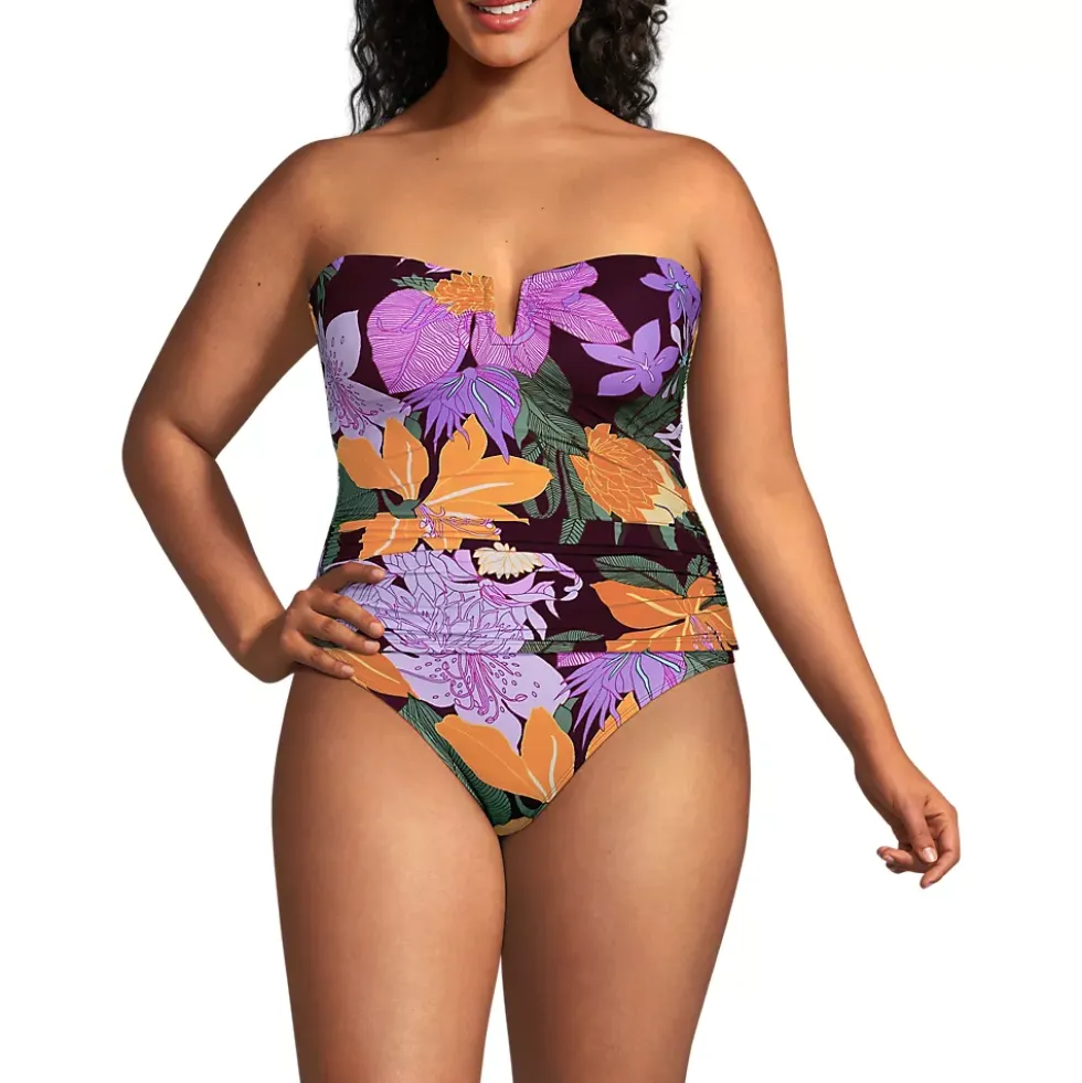Women's SlenderSuit U-Wire Bandeau Tankini Top