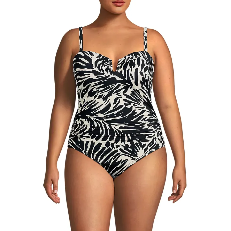 Women's SlenderSuit U-Wire Bandeau One Piece Swimsuit
