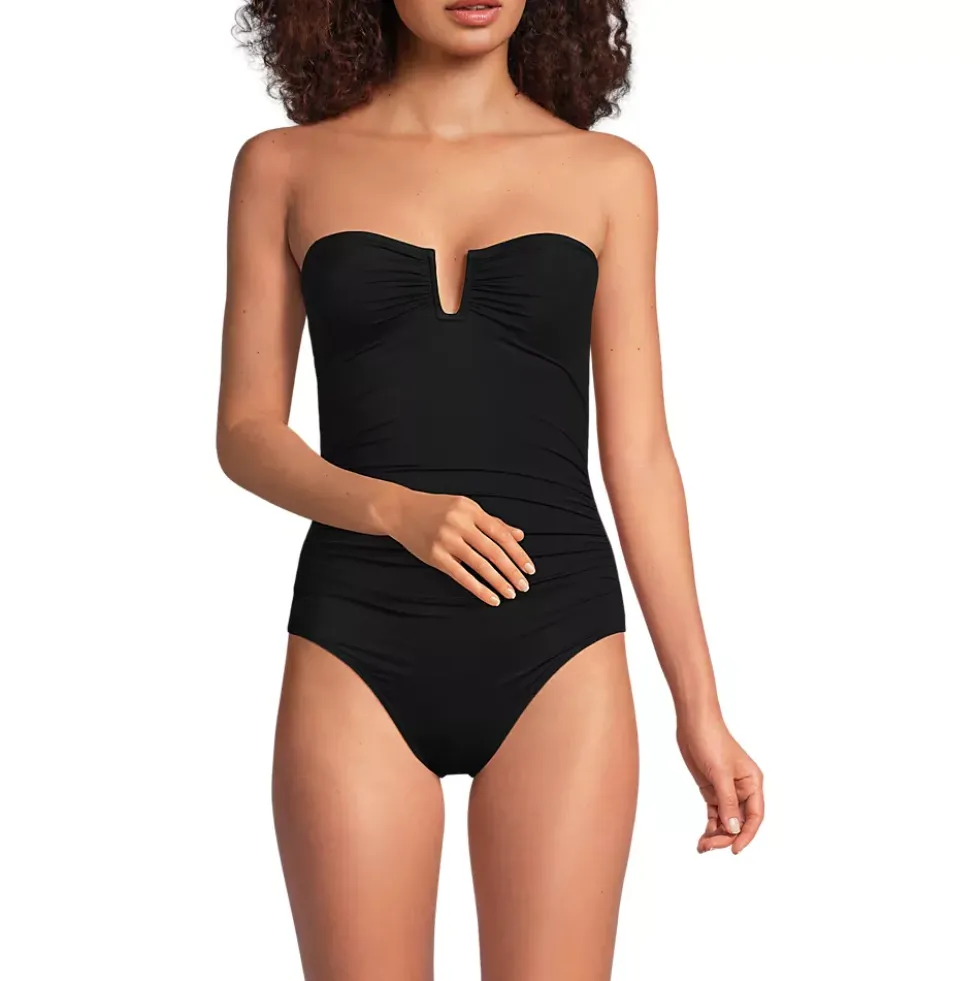 Women's SlenderSuit U-Wire Bandeau One Piece Swimsuit