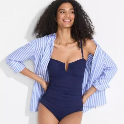Women's SlenderSuit U-Wire Bandeau One Piece Swimsuit