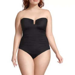 Women's SlenderSuit U-Wire Bandeau One Piece Swimsuit