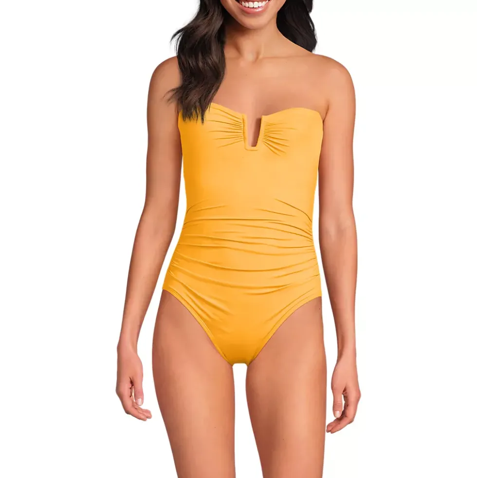 Women's SlenderSuit U-Wire Bandeau One Piece Swimsuit